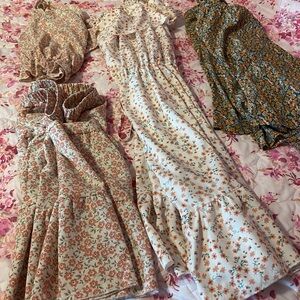 SHEIN Floral Dresses - Multicolors. Bundle all 4 pieces one price.